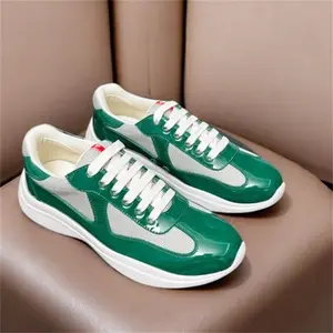 2026 High-Quality Patent Leather Fashionable Casual Sports Sneakers Breathable White Shoes Classic Men's Shoes