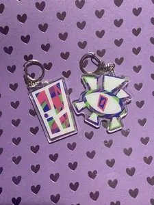 Magnus Archives Inspired Keychain, The Spiral and The Eye