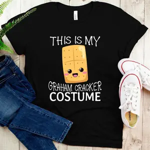 Smores Graham Cracker Halloween Group Costume Big Dad Graham T-Shirt_1