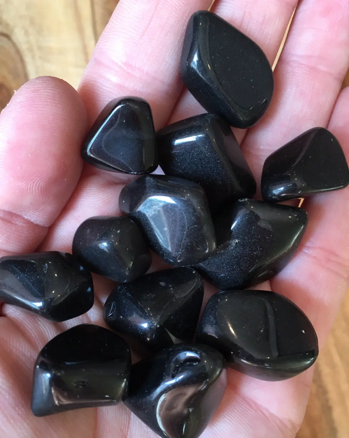 Apache Tears Tumbled Stone (Black Obsidian) - Polished Apache Tears Crystal