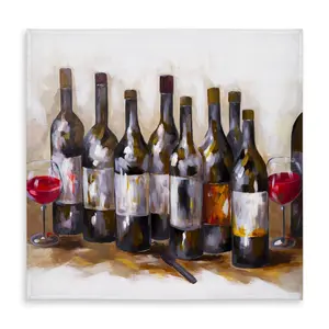 Begin Home Decor C1TC5858HGX4PQ 58 x 58 in. Red Wine Tablecloth - Indoor & Outdoor Kitchen Decor Essential