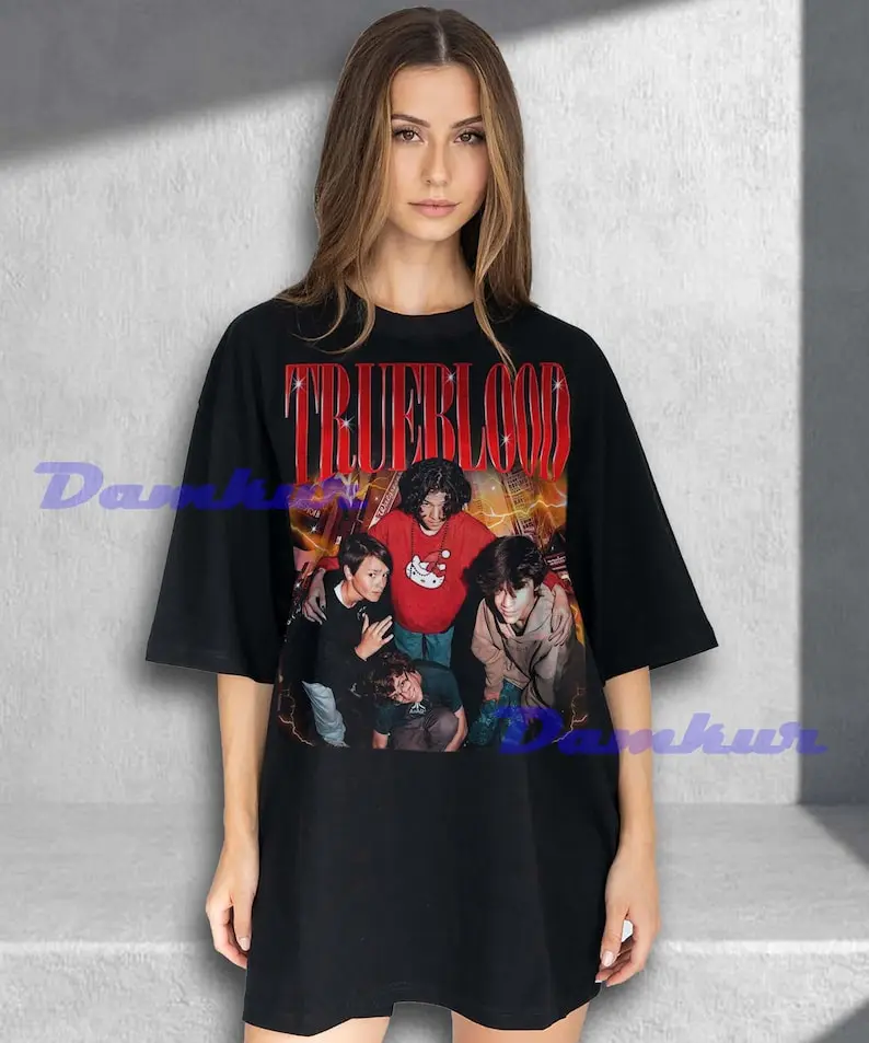[Sale off up to 65%] Trueblood Tshirt, True Blood Fan Merch, True Blood Band Tees, Trueblood Shirt, Trueblood Retro T-Shirt, True Blood Gift