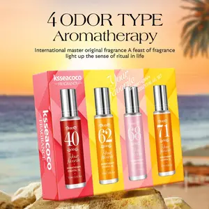 Portable Roll-On Perfume Set for Women, Sweet Romantic Essential Oil with Floral and Caramel Vanilla Scent, Ideal Valentine's Gift and Travel Essential, Floral Scents Perfume, Flavored Fragrance Bundle