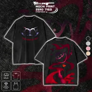Poppy Playtime Chapter 3 CatNap Graphic T-shirt The Hour of Joy Crewneck Sweatshirt Hoodie Tank Top Streetwear 100% Cotton Oversized Horror Game Fan Gift Heavyweight Aesthetic Washed Print Unisex Top Dark Design