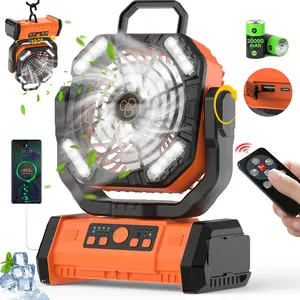 Portable 20000mAh Tent  with LED Light, Remote & Timer, 4-Speed Rechargeable Outdoor  for Camping, RV & Bedroom lightweight