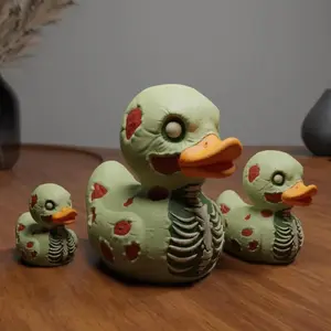 Gothic Evil Zombie Duck Resin Craft Decoration, Collectible Figurine, Home Desktop Ornament, Unique Halloween Decor, Fun and Spooky Desk Accessory