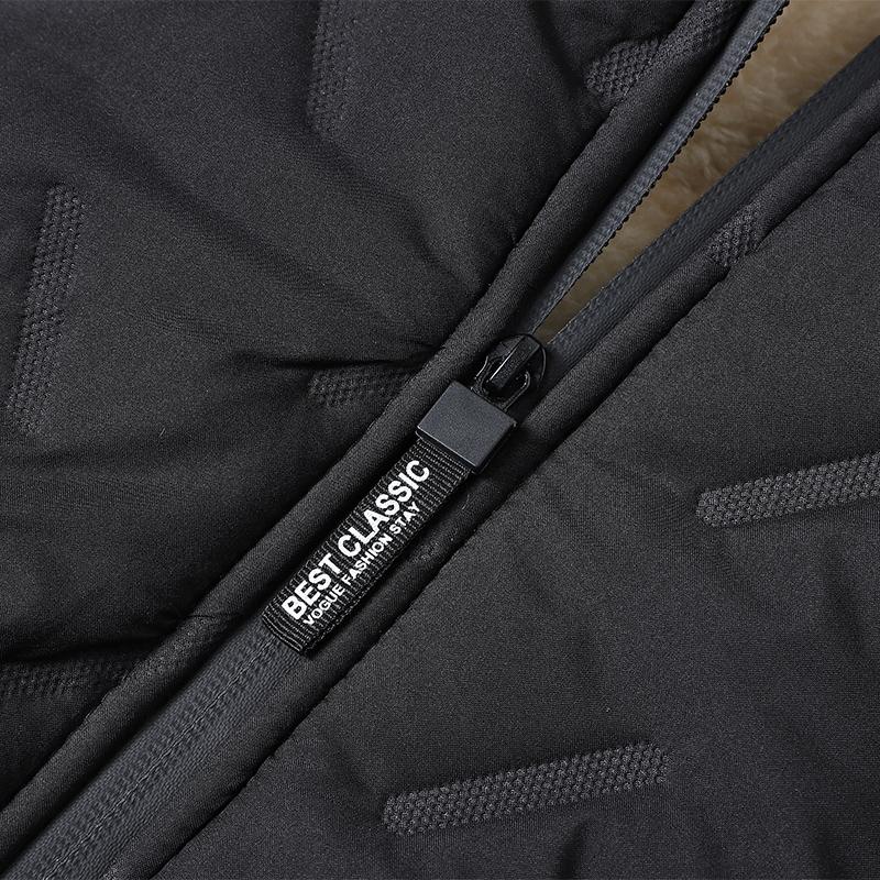 Men's winter full-zip warm fleece jacket with thick lining and hood, suitable for various occasions such as hiking, running, and daily commuting.Comfortable fabric is a must-have versatile piece in any man's wardrobe.