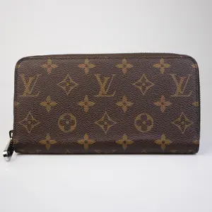 Pre-owned Louis Vuitton canvas Small Leather Goods Monogram Zippy Wallet L26031238
