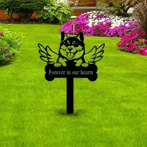 Dog Memorial Stake, Sympathy Sign, Pet Grave Marker, Remembrance Stake, Yard Art Decor for Cherished Pet Tributes