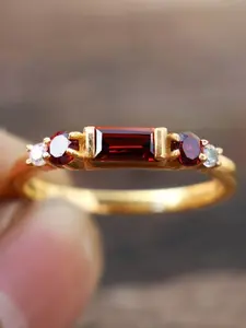 Luxury Fashion Women's Ring, Engagement Ring, Daily Wear, Christmas, Valentine's Day, Anniversary Gift, Geometric Design, Copper Zirconia