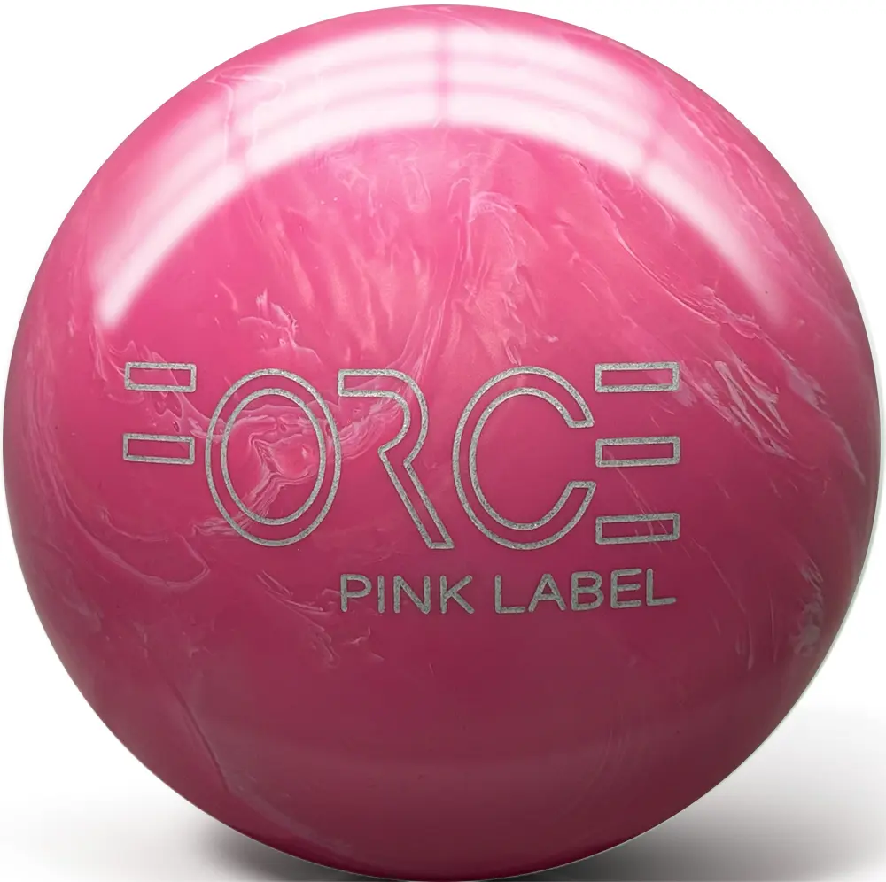 Pyramid Force Pink Label Pink Pearl Bowling Balls for Medium-Heavy Conditions with Amazing Continuation Motion, Amazing Continuation Ball Motion, Pearl Reactive