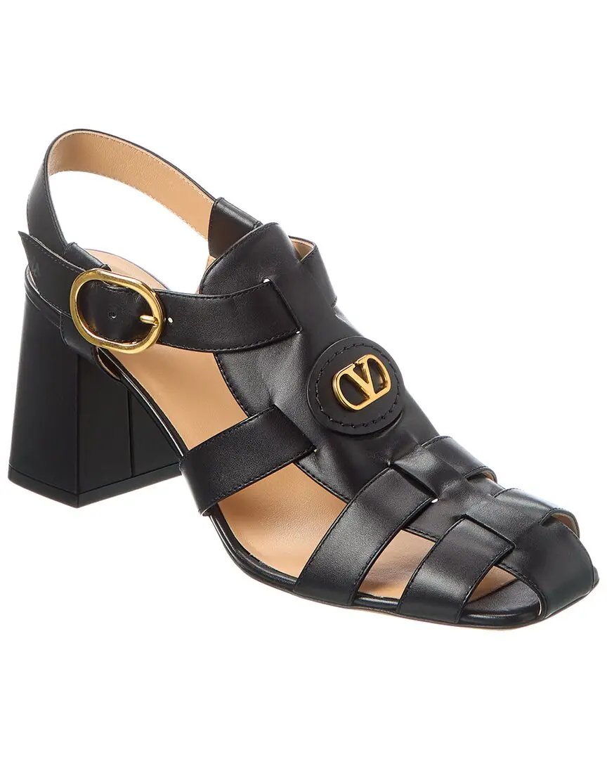 Valentino VLogo 75 Leather Sandal