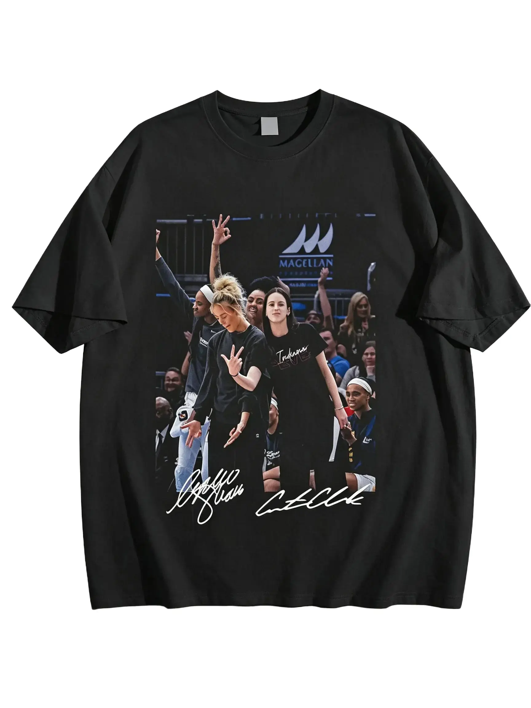 Graphic Caitlin Clark and Sophe Cuningham Basketball Shirt, Gift for Fans