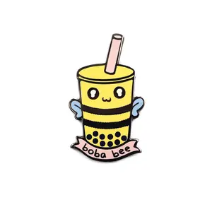 Guarda-agujas Magnético de Esmalte Boba Tea Bee