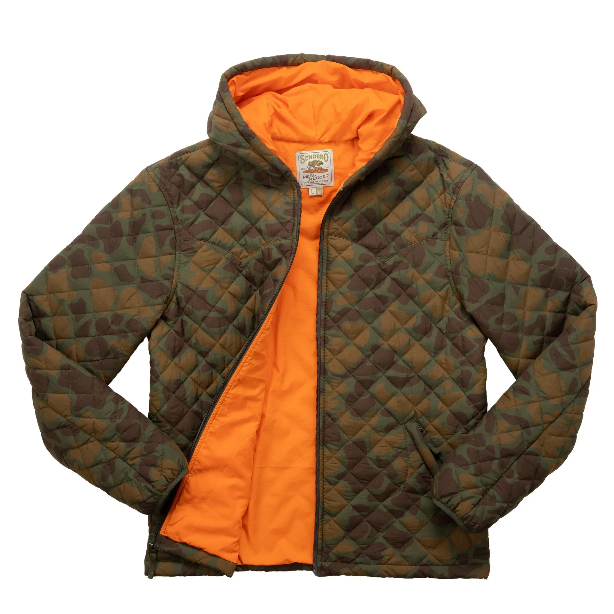Cloudcroft Hooded Puffer Jacket - Forest Camo