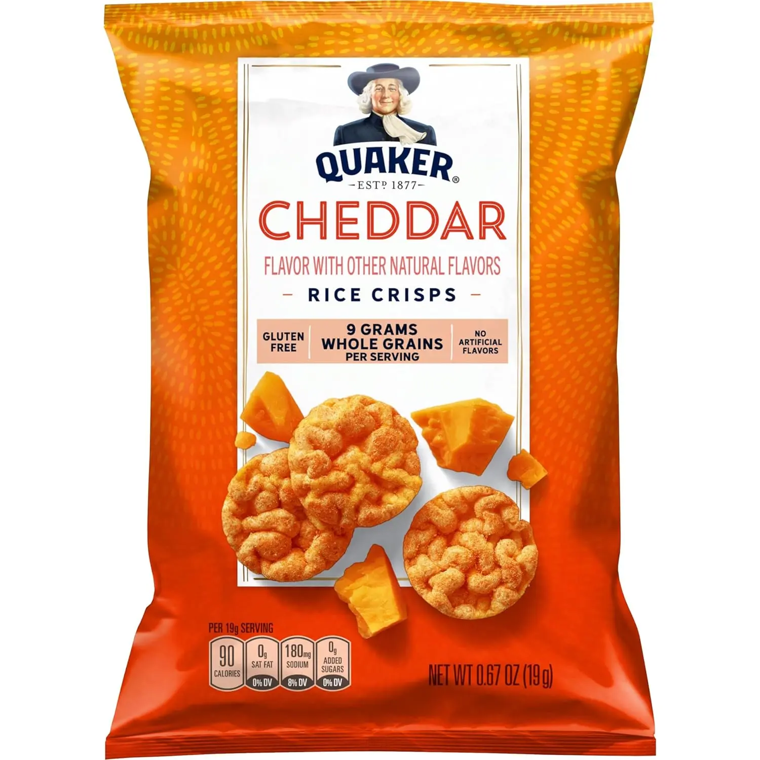 Quaker Rice Crisps, 4 Flavor Sweet and Savory Variety Mix, 15 count