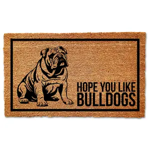 Hope You Like Bulldogs Doormat, Bulldog Doormat, Bulldog Decor, Bulldog Gifts, English Bulldog Doormat, Housewarming Gift, Birthday Gift