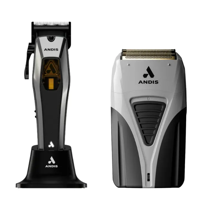 Andis RECON Cordless Clipper & ProFoil Lithium Plus Foil Shaver Barber Combo 562257 + 17255