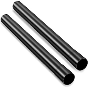 1.25 Inch Vacuum Extension Wand Black Vacuum Attachments Wand for Cleaner Compatible with Shop Vac Accessories Replacement Tubes Extend to 14.6 Inch Long(2 Pieces)