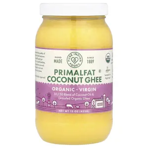 Pure Indian Foods Organic Virgin PrimalFat Coconut Ghee, 15 oz (425 g)