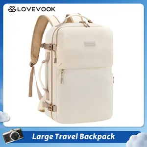 LOVEVOOK Ultra-Light Carry-On Travel Backpack with Multiple Pockets, 50L Large Capacity, Foldable into a Compact Backpack, Airline Certified, TSA-Approved Waterproof Design, for Hiking, Weekend,  Business Trips TikTokShopBlackFriday Christmas Gift Ideas