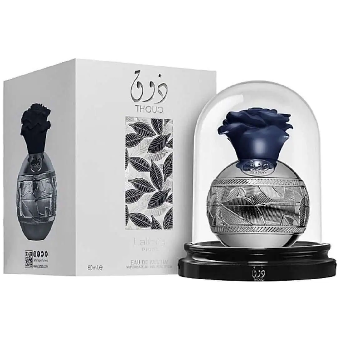 Lattafa Pride Thouq Eau de Parfum, Unisex Floral Fragrance with a Rose Blend, Litchi, Incense, and Amber Notes, 2.7 fl oz, Floral Eau Perfume, Unisex Wear, Adults, Fruity, Edp