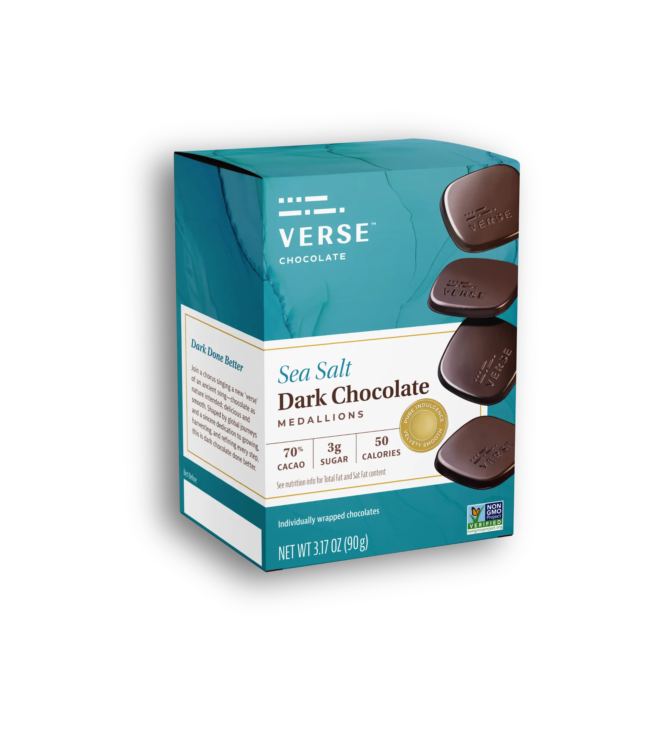 Sea Salt 70% Dark Chocolate Squares