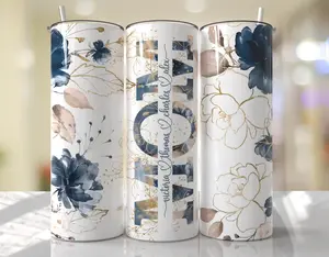 Customizable MOM 20oz tumbler with kids names through the MoM w/ Straw and Lid Cup