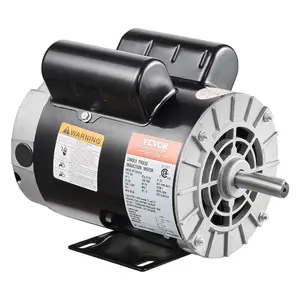 VEVOR 5HP SPL Air Compressor Electric Motor, 230V 17.6Amps, 56 Frame 3450RPM, 5/8 Keyed Shaft, 1.88 Shaft Length, Single Phase, CW/CCW Rotation (Factory Setting is CCW)VEVOR Super Brand Day