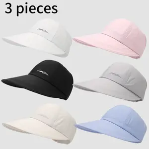 3-Pack UPF Sun Protection Baseball Hat for Men and Women - Lightweight, Adjustable Velcro Closure, Wide Brim Outdoor Sports Hat, All-Season Elastic Design