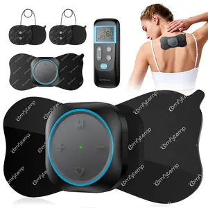 Comfytemp Wireless TENS Unit 30 Modes Muscle Stimulator for Pain Relief,   2 Packs Rechargeable TENS Machine with Remote, Pulse Muscle Stimulator for Back Shoulder Sciatica (4pads)