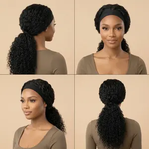 LUMA Transparent Lace Front Wig Long Wavy – Heat Friendly Synthetic Fiber, Pre-Plucked Natural Hairline, Cornsilk Blonde, Glueless