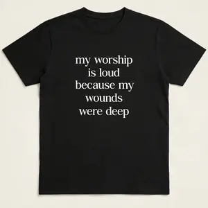 Men's Graphic T-Shirt with Bible Verse Print, Casual Retro Style in Soft 100% Cotton Fabric, Seamless and Machine Washable