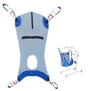 VEVOR Full Body Patient Lift Sling Commode Opening, Patient Lift Medical Sling for Safe Bathing, Toileting, Polyester Patient Aid Commode Sling for Elderly, Disabled, Bedridden, 600LBS (Large Size)VEVOR Super Brand Day
