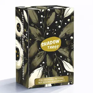 Shadow Tarot Cards Set, 80 Pieces, 13x8 Cm Size, Ideal for Reflection & Resistance Techniques, Not Suitable for Beginners