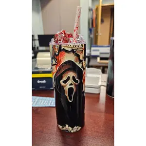 Bloodied scream filled tumbler