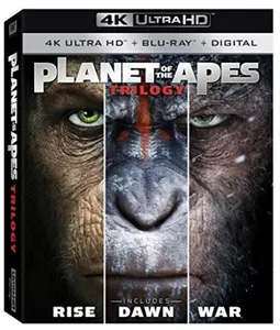 Planet of the Apes Trilogy  [4K ULTRA HD BLU-RAY MOVIE] Oversize Item Spilt, With Blu-Ray, 4K Mastering, Boxed Set, Dolby, Digital Theater System, Dubbed, Ac-3/Dolby Digital, Subtitled, Widescreen