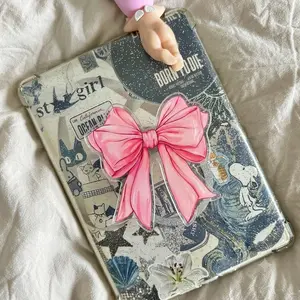 Pink Bow Phone Grip Acrylic Cute Ribbon Phone Stand Coquette Aesthetic Phone Accessory Girly Gift for Her Pastel Cute Phone Holder Griptok Resin Look Whimsical Ribbon Phone Button
