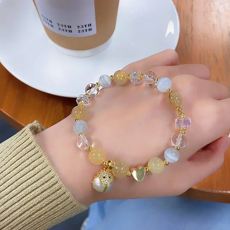 5 Seven Star Ladybug Yellow Crystal