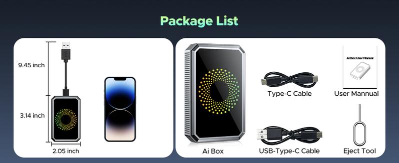 【NewYear2026】LAMTTO Wired to Wireless Carplay Adapter【Not support for Tesla & BMW】Supports Netflix/Youtube/TikTok APP to Play Vedio on a Car Screen (Do Not Support Vehicles with Built-in Wireless CarPlay) ,Your Entertainment Co-pilot on the Road!