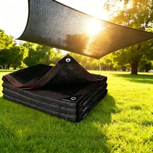 6.5x6.5 FT PE Woven Breathable Mesh Shade Canopy, UV Protection, Garden Shade Cloth 70-90% Resistant Sunshade Net Cover,Outdoor Sun Shade with Grommets for Plant, Pergola, Yard, Greenhouse, Chicken Coop, Pool, Patio & Camping.