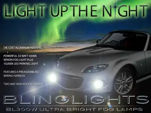 For 2013 2014 Mazda MX-5 Xenon Halogen Fog Lamps Lights Miata NC Kit