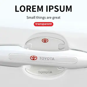 Toyota Universal Transparent Car Door Handle Bowl Protection Film Anti-Scratch Sticker for Chr Rav4 Yaris Prius Avensis Corolla Camry Auris Crv Car Accessories