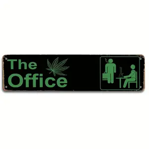 Psychedelic Room Decor Sign Weed Poster Vintage Aluminum Street Sign Ideal 420 Accessories for Office and Home 4x16 Inch