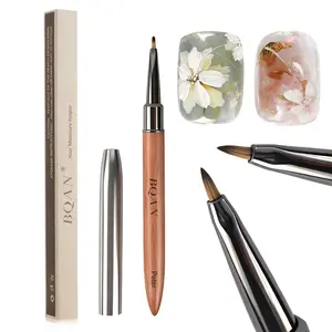 BQAN 1Pcs Nail Art Brushes Daisy Pen Nail Brush for Flower, Petal & Leaves Gel Polish Nails Design Painting Tool with Wooden Handle Salon DIY at Home Visit the BQAN Store