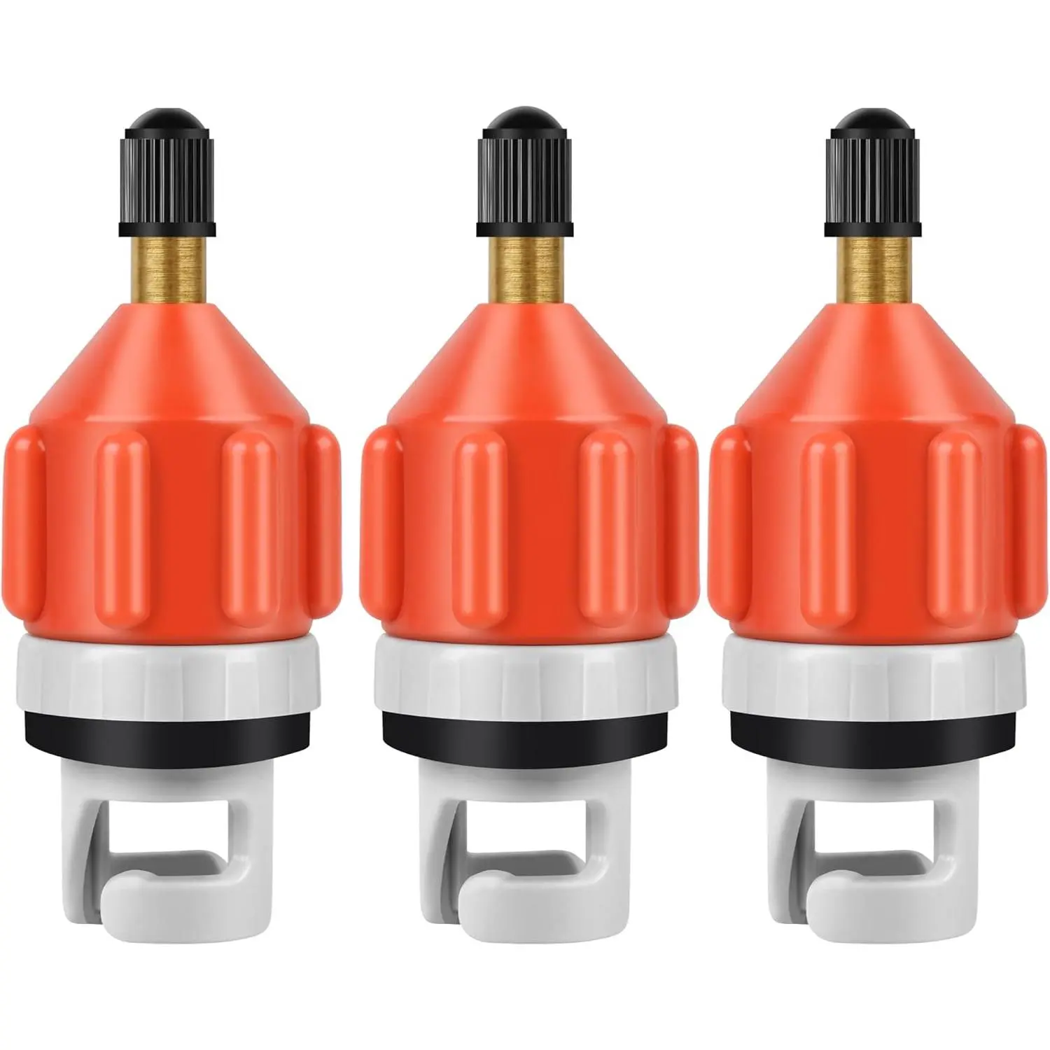 3 Pcs Paddle Board Pump Adapter, Premium Inflatable Boat SUP Pump Adaptor, Conventional Air Adapter Quickly Inflation, SUP Air Adapters for Stand-Up Paddleboard and Kayak