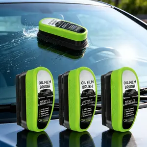 3pcs Car Windshield Oil Film Remover Brush - Rapid Clean, Long-Lasting Effect for Rainy & Foggy Days