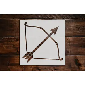 Bow and Arrow Stencil - Art and Wall Stencil