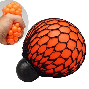 Stress Relief Grape Ball Squeeze Toy Funny Creative Water Grape Ball Fidget Squishy Decompression Toy for Adults