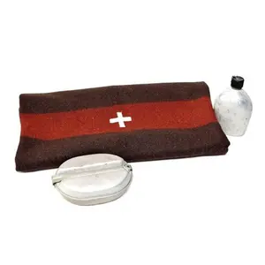ANS Swiss Military Style Blanket | High Quality Reproduction | Great for campfires, bug out bags, emergency kits and more! | All season | Wool blend